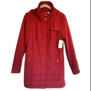 NWT St John’s Bay Water Resistant Midweight Jacket Coat Size S Ruby